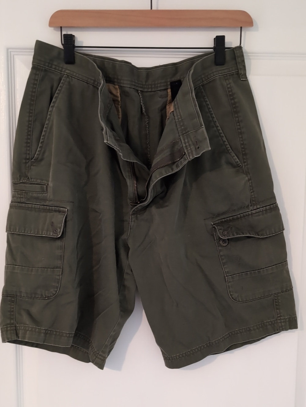 Men's Haggar Cargo Shorts - Olive 36